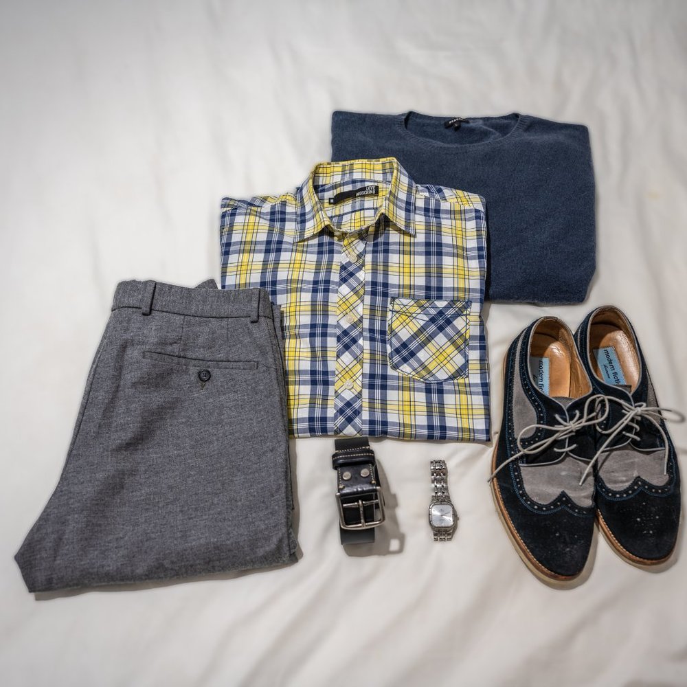 Love Moschino Plaid Sport Shirt